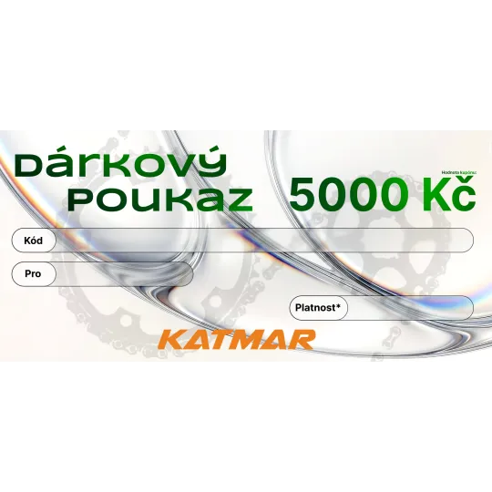 Dárkový poukaz Katmar 5000 Kč | kasitro.live