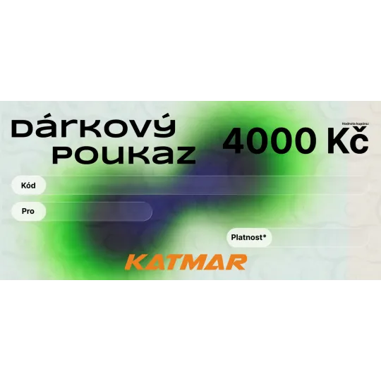 Dárkový poukaz Katmar 4000 Kč | kasitro.live