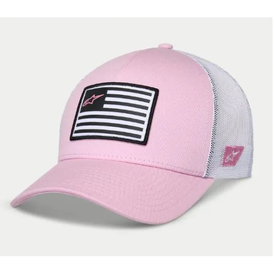 ALPINESTARS FLAG Snapback hat – trucker cap (pink) | kasitro.live