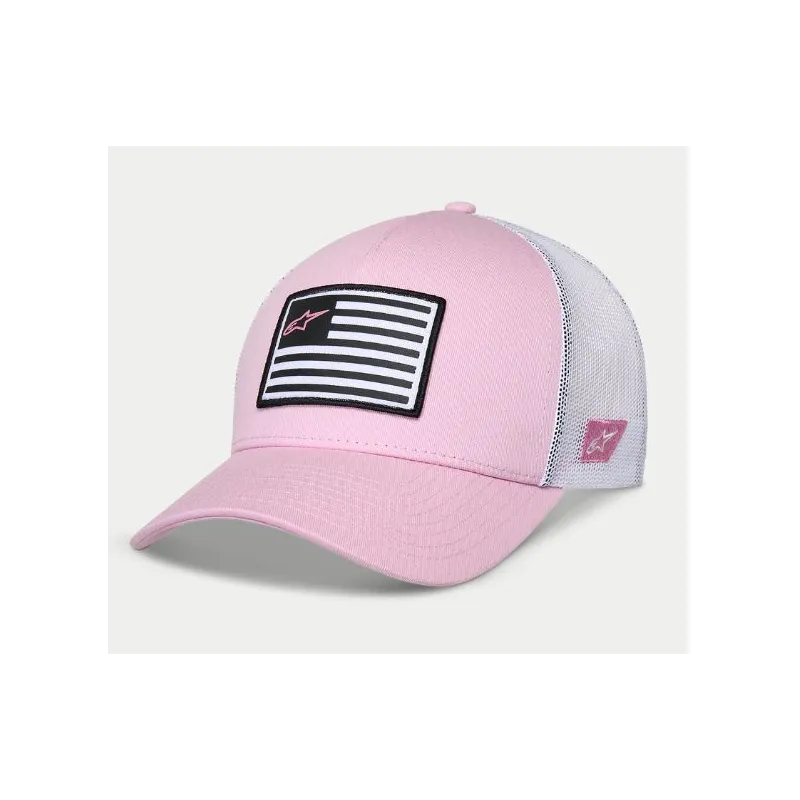 ALPINESTARS FLAG Snapback hat – trucker cap (pink) | kasitro.live