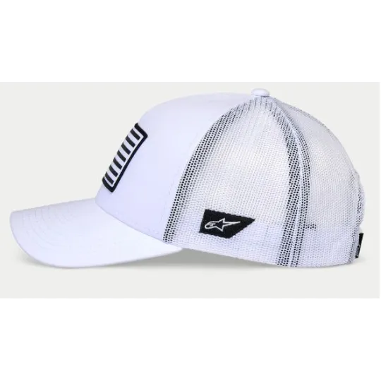 ALPINESTARS FLAG Snapback hat – trucker cap (bílá) | kasitro.live