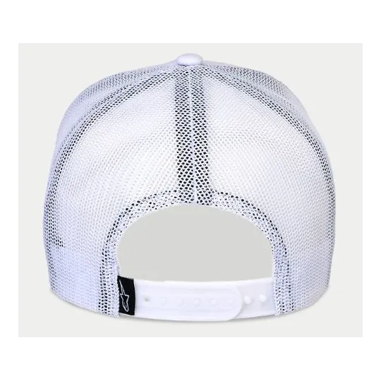 ALPINESTARS FLAG Snapback hat – trucker čepice (bílá) | kasitro.live