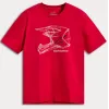 Alpinestars MX Helmet – T-Shirt (červené) | kasitro.live