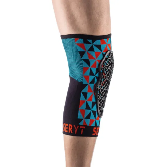 Seryt Flow Knee protectors Arlecchino Light Blue/Red | kasitro.live