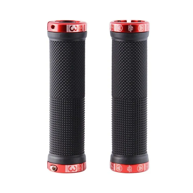 SB3 Kheops Lock On Dual – Grips (Black/Red) | kasitro.live