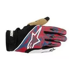 Alpinestars Gravity  rukavice White Red Blue- červené