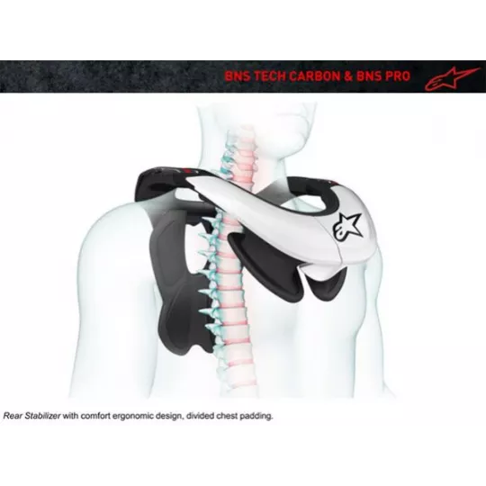 Alpinestars BNS TECH Carbon - Bionic Neck Support Pro