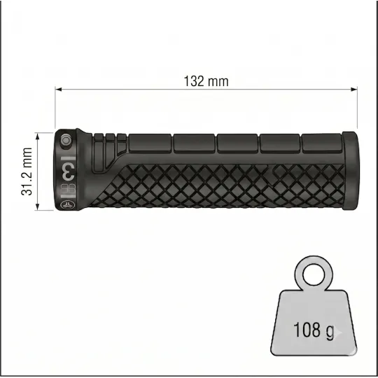 SB3 Shark Lock On – Bike Grips (p_shark_blkblk) | kasitro.live