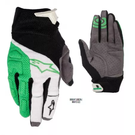 Alpinestars MOAB rukavice Bright Green White | kasitro.live