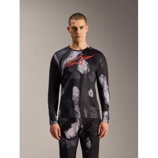 Alpinestars A-Dura Ride – MTB dres Colorwash, červené logo | kasitro.live