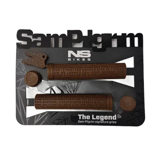 NS Bikes Sam Pilgrim Legend gripy bez příruby Brown hnědá | kasitro.live