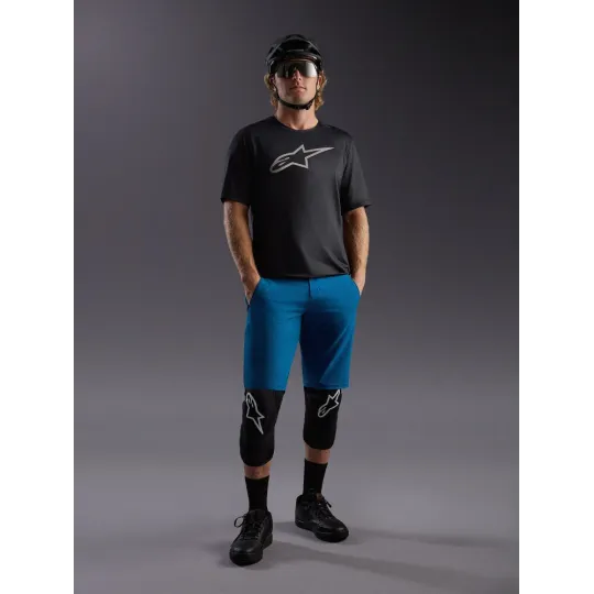 Alpinestars A-Dura Ride Blue/Green – MTB kraťasy | kasitro.live
