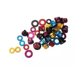 Gusset Alu nuts 14 mm - colours (pair)