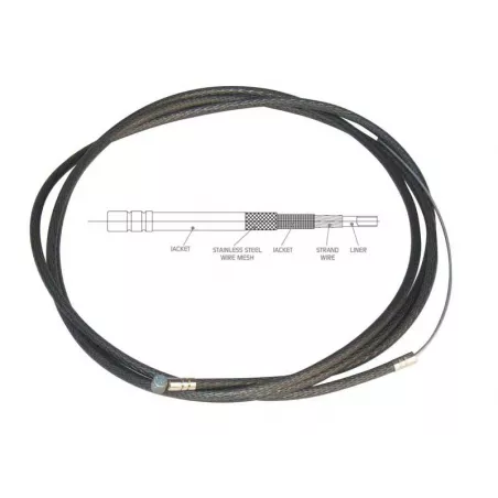 Gusset XL linear cable – Cable And Housing (smoke) | kasitro.live