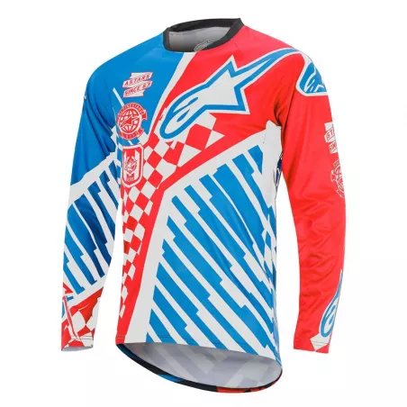 Alpinestars Sight Speedster L/S Jersey Red/Bright Blue