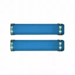 Octane One Bolt-on LONG grips BlLUE Transparent
