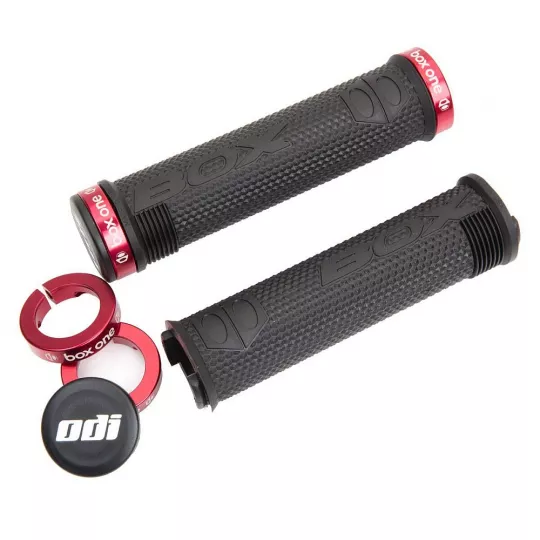 Box One Hex grips by ODI gripy černé/červené