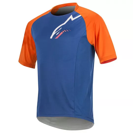 Alpinestars Trailstar SS Jersey - Royal Blue Bright Orange