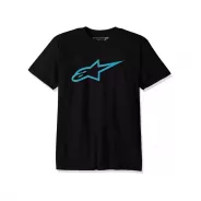 Alpinestars tričko Ageless Classic černé - Black/Turquise | kasitro.live
