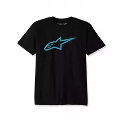 Alpinestars tričko Ageless Classic černé - Black/Turquise | kasitro.live