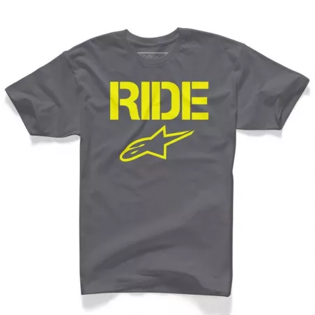 Alpinestars tričko RIDE solid šedé - Charcoal | kasitro.live