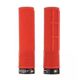 DMR Brendog DeathGrip NON FLANGE gripy Červené (Thin, Soft)