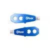 Box Two Chain Tensioners 10 mm x 2 axle holes blue