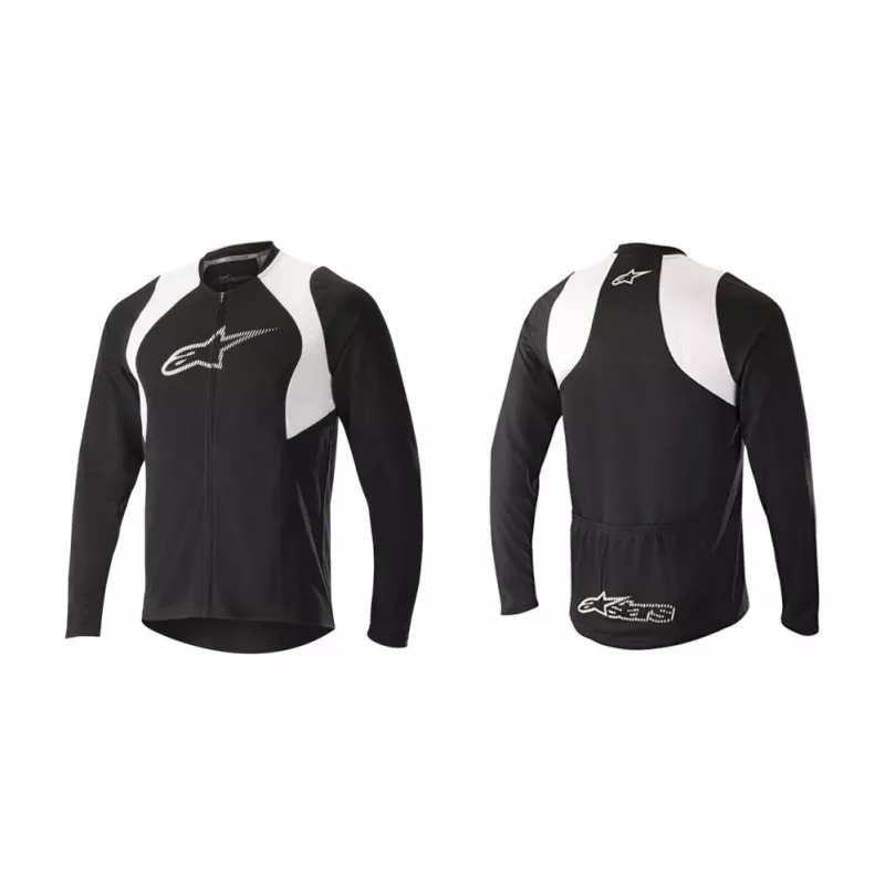 Alpinestars Drop 2 FULL ZIP Jersey Black White | kasitro.live