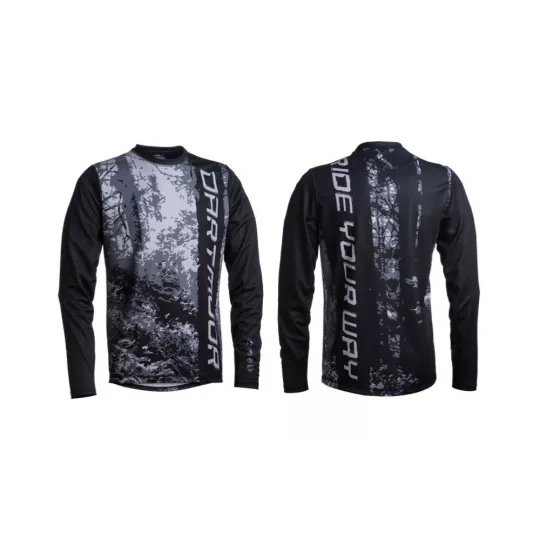 Dartmoor Woods Tech dres - dlouhé rukávy (Graphite) | kasitro.live