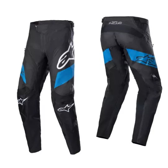 Alpinestars Racer kalhoty - Black/Bright Blue | kasitro.live