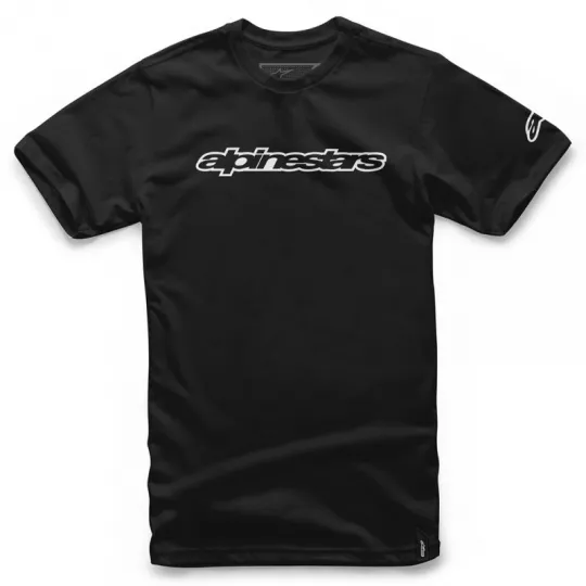 Alpinestars tričko WORDMARK Black - černé | kasitro.live