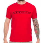 Alpinestars tričko WORDMARK Red - červené | kasitro.live