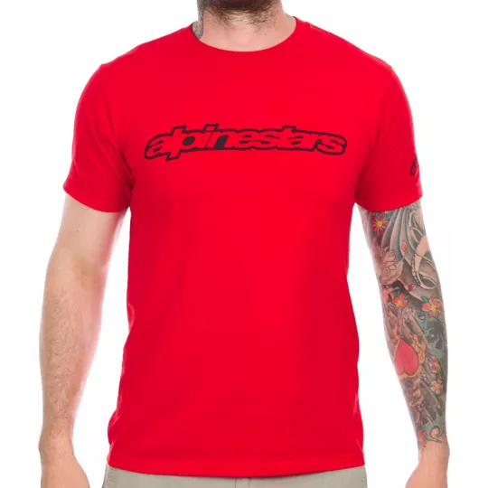Alpinestars WORDMARK Red – T-Shirt | kasitro.live