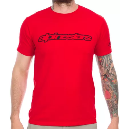 Alpinestars tričko WORDMARK Red - červené | kasitro.live