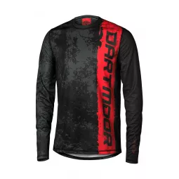 Dartmoor Woods Tech - dlouhé – Cycling Jersey (Red) | kasitro.live