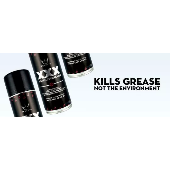 Peaty's XXX Solvent Degreaser 400 ml sprej - odstraňovač maziva