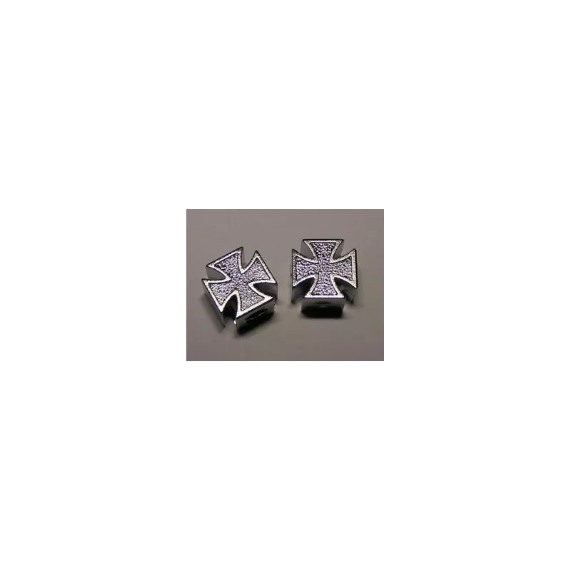 Brave valve cap - iron cross Black
