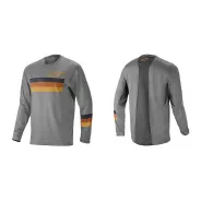 Alpinestars ALPS 6.0 L/S Jersey Melange Light Grey Blue Orange | kasitro.live