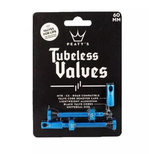 Peaty's Tubeless Valves – Tubeless Valve (PTV60_SLV) | kasitro.live
