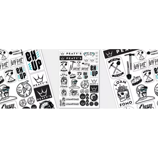 Peaty's Sticker Pack A4 – Bike Stickers | kasitro.live