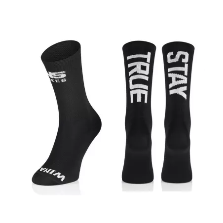 NS bikes STAY TRUE Socks - Black White ponožky | kasitro.live