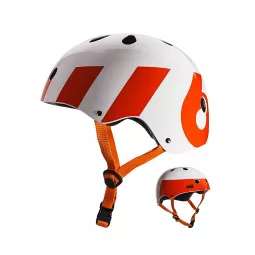 661 Dirt Lid - White Orange helma