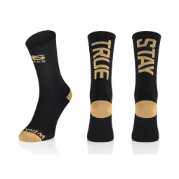 NS bikes STAY TRUE Socks - Black GOLD ponožky (v. 45-46)