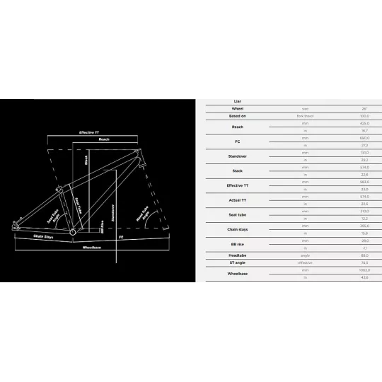 NS LIAR - černý – MTB Hardtail Frame | kasitro.live