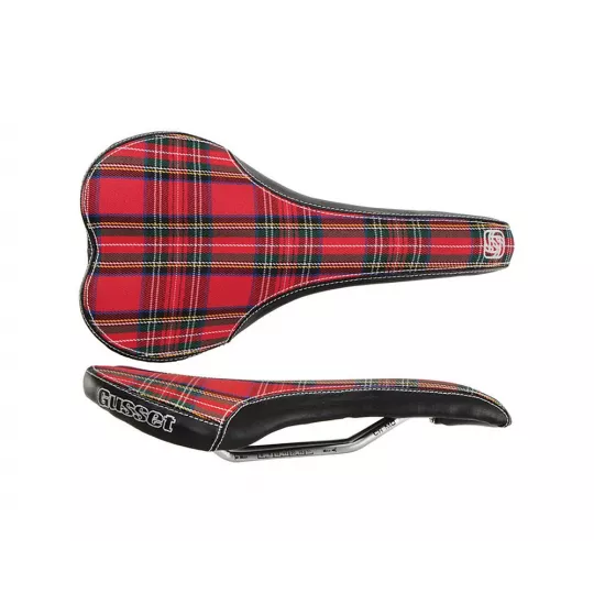 Gusset R series designové sedlo - Tartan | kasitro.live