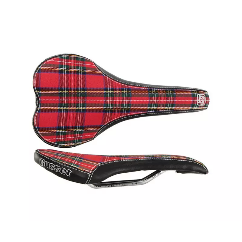 Gusset R series designové sedlo - Tartan | kasitro.live