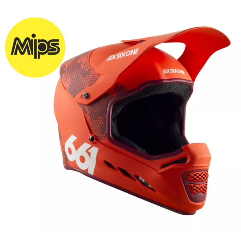 661 Reset helmet MIPS Digi Orange - (sixsixone)  MIPS